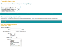 Tablet Screenshot of campratingz.com
